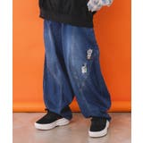 ブルー | 虚無ストアでお買い物 刺繍パンツ | ScoLar