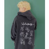 落書き風裏毛スノーウォッシュパーカー | ScoLar | 詳細画像8