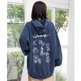 落書き風裏毛スノーウォッシュパーカー | ScoLar | 詳細画像5