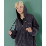 チャコールグレー | 落書き風裏毛スノーウォッシュパーカー | ScoLar