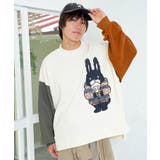 アイボリー | 冬支度もけラビル配色プルオーバー | ScoLar