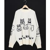 リバーシブルドット絵柄ニットプルオーバー | ScoLar | 詳細画像18 