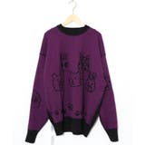 リバーシブルドット絵柄ニットプルオーバー | ScoLar | 詳細画像21 