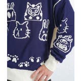 リバーシブルドット絵柄ニットプルオーバー | ScoLar | 詳細画像13 