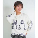 リバーシブルドット絵柄ニットプルオーバー | ScoLar | 詳細画像2 