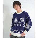 リバーシブルドット絵柄ニットプルオーバー | ScoLar | 詳細画像8 