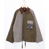 異素材使いの配色切替 中綿キルトジャケット | ScoLar | 詳細画像9 