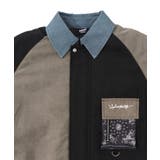 異素材使いの配色切替 中綿キルトジャケット | ScoLar | 詳細画像11 