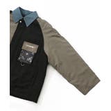 異素材使いの配色切替 中綿キルトジャケット | ScoLar | 詳細画像12 