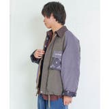 異素材使いの配色切替 中綿キルトジャケット | ScoLar | 詳細画像3 