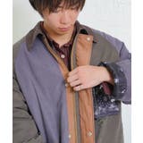 異素材使いの配色切替 中綿キルトジャケット | ScoLar | 詳細画像6 