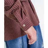 ひょっこりParity刺繍のストライプシャツ | ScoLar | 詳細画像11 