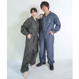 Parityキャラ宇宙刺繍 洗い加工ジャンプスーツ | ScoLar | 詳細画像1 