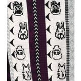 落書き調Parityキャラジャガード3Dニットカーディガン | ScoLar | 詳細画像13 