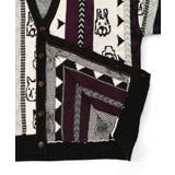 落書き調Parityキャラジャガード3Dニットカーディガン | ScoLar | 詳細画像19 