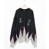 落書き調Parityキャラジャガードニットプルオーバー | ScoLar | 詳細画像8