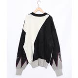 落書き調Parityキャラジャガードニットプルオーバー | ScoLar | 詳細画像9