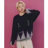 落書き調Parityキャラジャガードニットプルオーバー | ScoLar | 詳細画像2