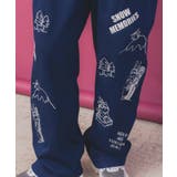 ラビルとネコのスノーメモリー裏起毛パンツ | ScoLar | 詳細画像6 