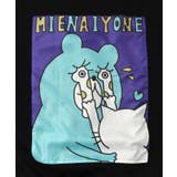 ネコとクマとチンアナゴ柄 リメイク風裏起毛パーカー | ScoLar | 詳細画像9