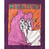 ネコとクマとチンアナゴ柄 リメイク風裏起毛パーカー | ScoLar | 詳細画像11