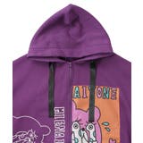 ネコとクマとチンアナゴ柄 リメイク風裏起毛パーカー | ScoLar | 詳細画像12