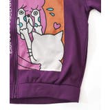 ネコとクマとチンアナゴ柄 リメイク風裏起毛パーカー | ScoLar | 詳細画像16