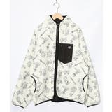 落書き調Parityキャラ厚手ボアハイネックブルゾン | ScoLar | 詳細画像17