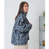 落書き調Parityキャラ厚手ボアハイネックブルゾン | ScoLar | 詳細画像10