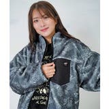 落書き調Parityキャラ厚手ボアハイネックブルゾン | ScoLar | 詳細画像12