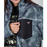 落書き調Parityキャラ厚手ボアハイネックブルゾン | ScoLar | 詳細画像14