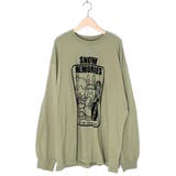 カーキ | ラビルとネコのスノーメモリーズロンT | ScoLar