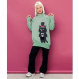ネコ裏毛フード付きチュニック | ScoLar | 詳細画像1 