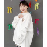 オフホワイト | タイ焼き招きネコ刺繍ロンT | ScoLar