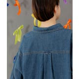 ラビルとネコのスノーメモリー刺繍デニムシャツ | ScoLar | 詳細画像11