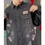 ラビルとネコのスノーメモリー刺繍デニムシャツ | ScoLar | 詳細画像13