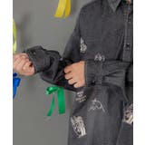 ラビルとネコのスノーメモリー刺繍デニムシャツ | ScoLar | 詳細画像15