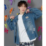 ラビルとネコのスノーメモリー刺繍デニムシャツ | ScoLar | 詳細画像5