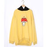 マスタード | ぐうたらの極み こたつクマフード付きプルオーバー | ScoLar