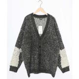 ブラック | ひつじネコのシャギーニットカーディガン | ScoLar