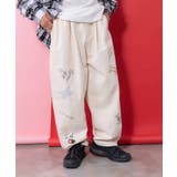 アイボリー | らくがき風ワッペンベルト付きパンツ | ScoLar