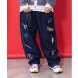 らくがき風ワッペンベルト付きパンツ | ScoLar | 詳細画像3 