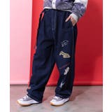 らくがき風ワッペンベルト付きパンツ | ScoLar | 詳細画像4 