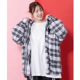 正月太りネコ柄デニムorチェックシャツパーカー | ScoLar | 詳細画像8 