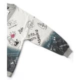 落書き柄段染め風裏毛使いカーディガン | ScoLar | 詳細画像17 