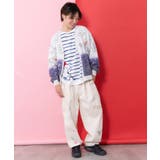 落書き柄段染め風裏毛使いカーディガン | ScoLar | 詳細画像9 