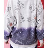 落書き柄段染め風裏毛使いカーディガン | ScoLar | 詳細画像7 