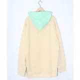 お花おばけウサギの配色裏毛パーカー | ScoLar | 詳細画像8 