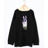 お花おばけウサギの配色裏毛パーカー | ScoLar | 詳細画像10 