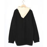 お花おばけウサギの配色裏毛パーカー | ScoLar | 詳細画像11 